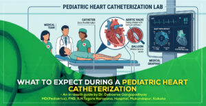 'What to Expect During a Pediatric Heart Catheterization’ – a detailed guide by Dr. Debasree Gangopadhyay, pediatric cardiologist (MD), Narayana Hospital, Mukundapur, Kolkata.