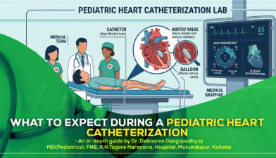'What to Expect During a Pediatric Heart Catheterization’ – a detailed guide by Dr. Debasree Gangopadhyay, pediatric cardiologist (MD), Narayana Hospital, Mukundapur, Kolkata.